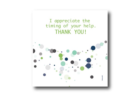 Digital Thank You Greeting card wishes, instant download, printable at home, ready to post, Pantone Colors