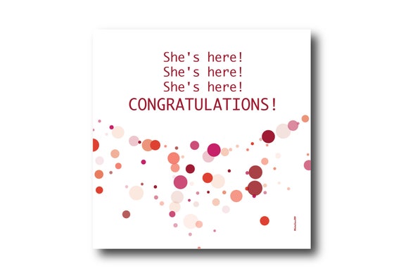 Digital Welcome Baby boy or girl card wishes, instant download, printable at home, Pantone Colors