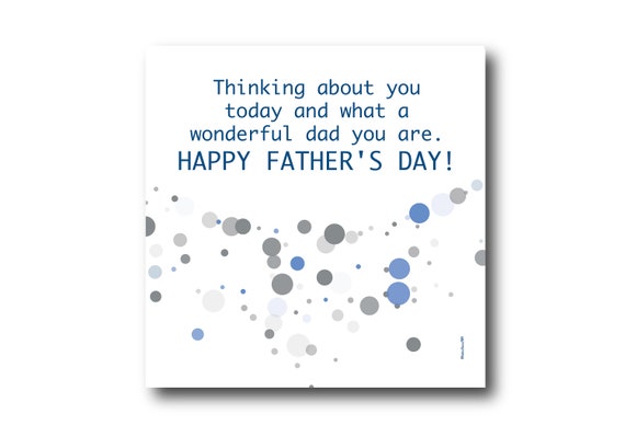 Digital Father’s day wishes card, Pantone Colors