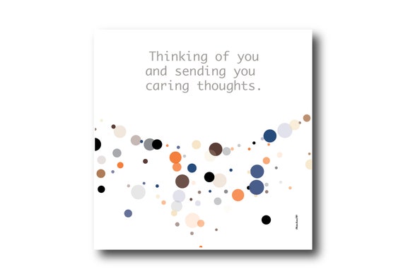 Digital Sympathy card wishes, instant download, printable at home, ready to post, Pantone Colors