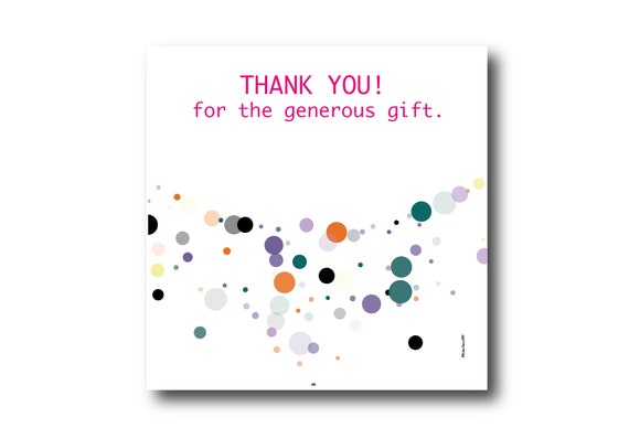 Digital Thank You Greeting card wishes, instant download, printable at home, ready to post, Pantone Colors
