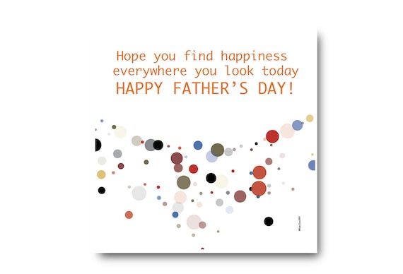 Digital Father’s Day Card, Pantone colors, Father’s day wishes