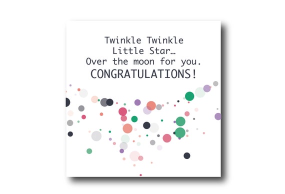 Digital Welcome Baby boy or girl card wishes, instant download, printable at home, Pantone Colors