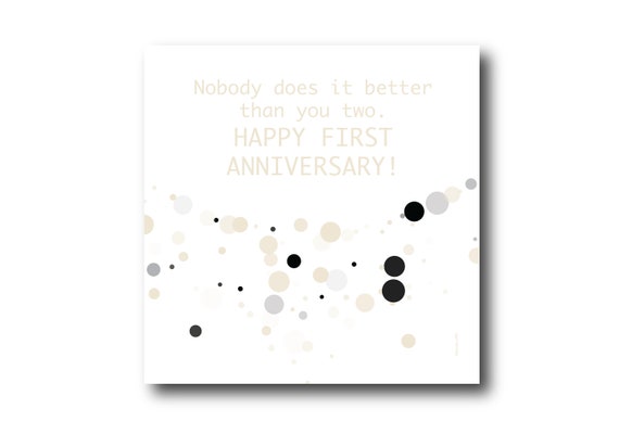 Digital First Wedding Anniversary Card wishes, Pantone Colors, love card
