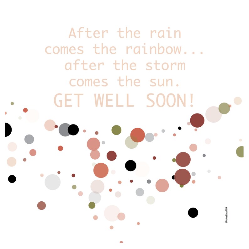 Good vibes Digital Get Well Soon Card Casual Get Well Soon message Get Well Soon message