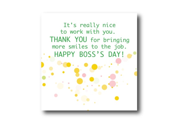 Digital Happy Boss Day Greeting Card, National Boss Day Wishes