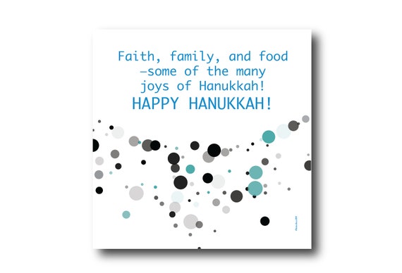 Digital Greeting Card for  HANUKKAH Wishes, Pantone Colors