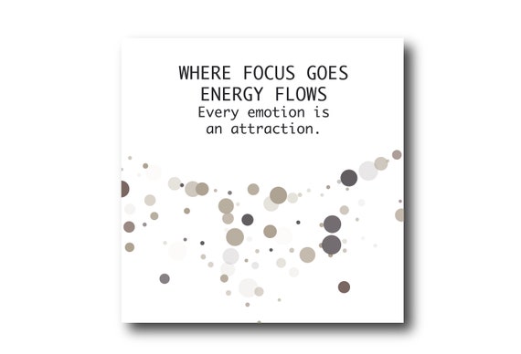 Digital Law of Attraction, Manifestation, Positive Thought Card, instant download, printable at home, ready to post, Pantone Colors