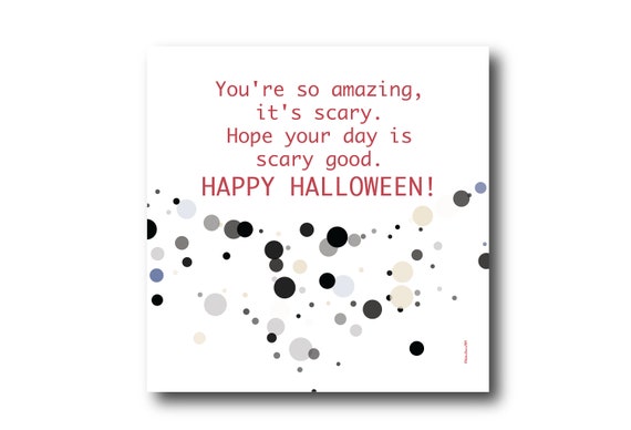 Digital Halloween Card, Happy Halloween, Halloween Scary wishes, Funny Halloween Card, Trick or Treat