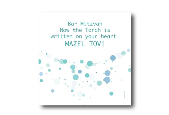 Digital Mazel Tov card wishes, instant download, printable at home, ready to post, Pantone Colors