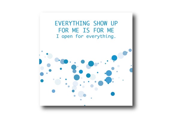 Digital Law of Attraction, Manifestation, Positive Thought Card, instant download, printable at home, ready to post, Pantone Colors