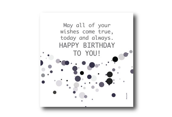 Digital Birthday Wishes greeting card, Pantone Colors