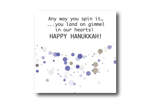 Digital Greeting Card for HANUKKAH Wishes, Pantone Colors, Sustainable Design