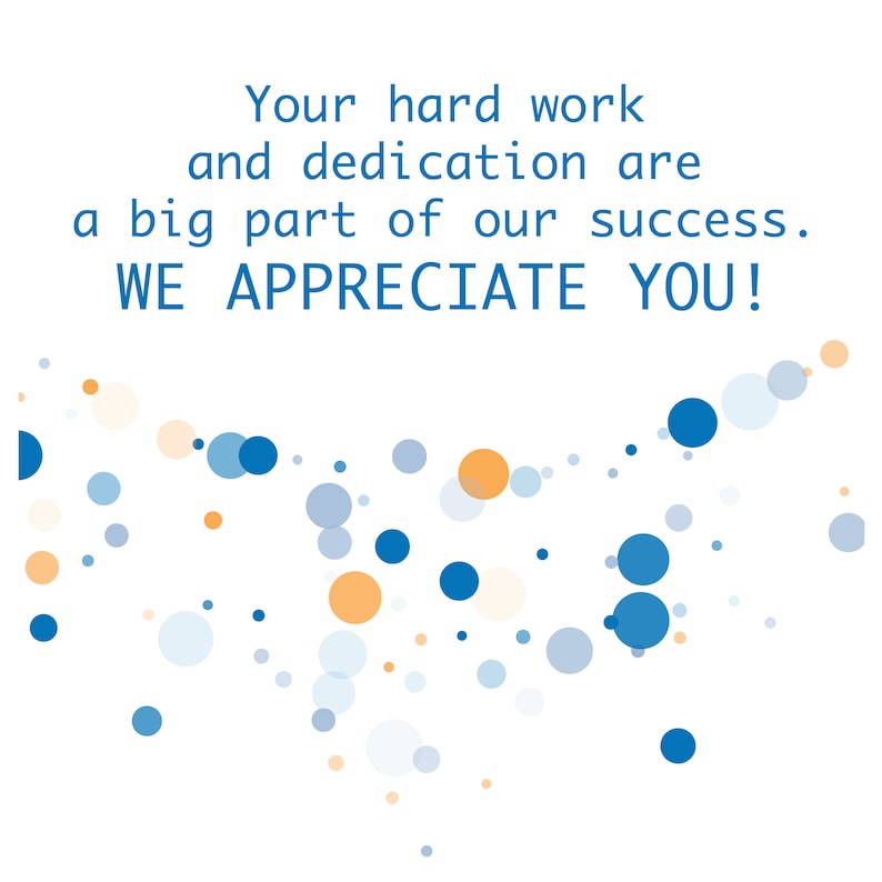 Digital Employee Appreciation Card Wishes, Instant Download, Printable Digital Employee Appreciation Card Wishes, Instant Download, Printable