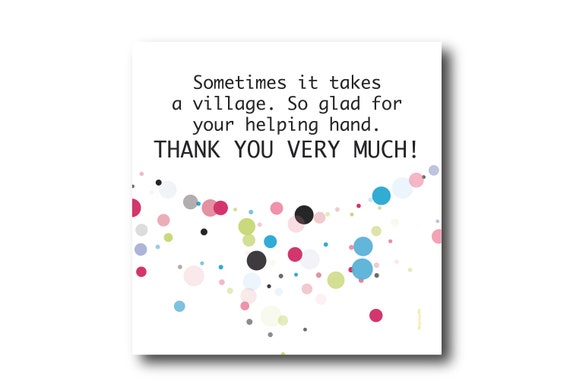 Digital Thank You Greeting card wishes, instant download, printable at home, ready to post, Pantone Colors