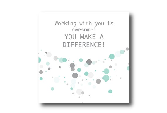 Digital Employee Appreciation card wishes, instant download, printable at home, Pantone Colors