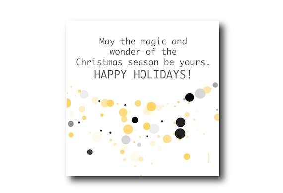 Digital Holiday Season card wishes, instant download, printable at home, ready to post, Pantone Colors, Pantone Colors