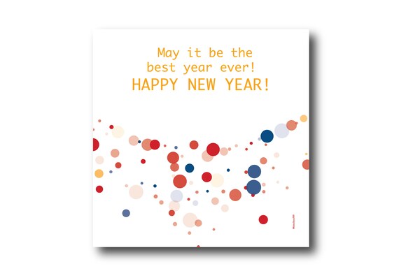 Digital Holiday Season card wishes, instant download, printable at home, ready to post, Pantone Colors, Pantone Colors