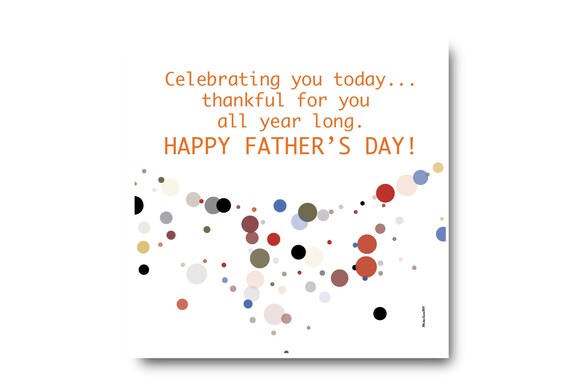Digital Father’s Day Card, Pantone colors, Father’s day wishes