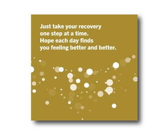 Digital Get Well Wishes greeting card, Pantone Colors, Social Media Ready