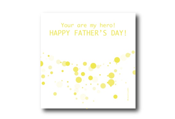 Digital Father’s day wishes card, Pantone Colors