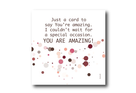 Digital Friendship card wishes, instant download, printable at home, ready to post, Pantone Colors