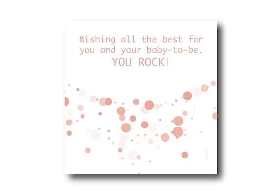Digital Baby Shower Card wishes, Pantone Colors