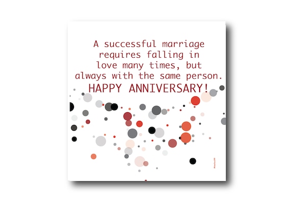 Digital Wedding Anniversary card wishes, instant download, printable at home, Pantone Colors