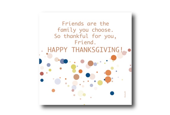 Digital Thanksgiving card wishes, instant download, printable at home, Pantone Colors, Sustainable Design