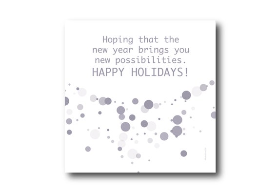 Digital Holiday Season card wishes, instant download, printable at home, ready to post, Pantone Colors, Pantone Colors