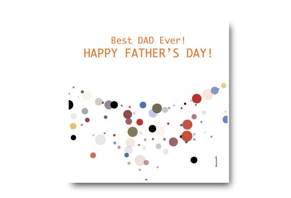 Digital Father’s Day Card, Pantone colors, Father’s day wishes
