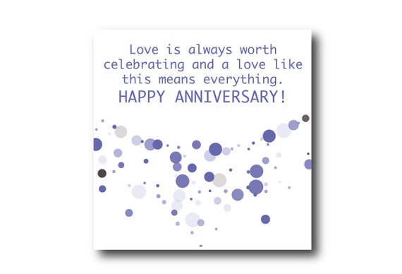 Digital Wedding Anniversary Card wishes, Pantone Color of the year VERY PERI
