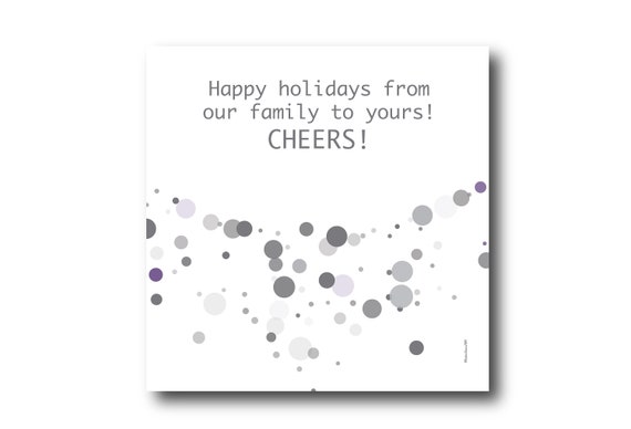 Digital Holiday Season card wishes, instant download, printable at home, ready to post, Pantone Colors, Pantone Colors