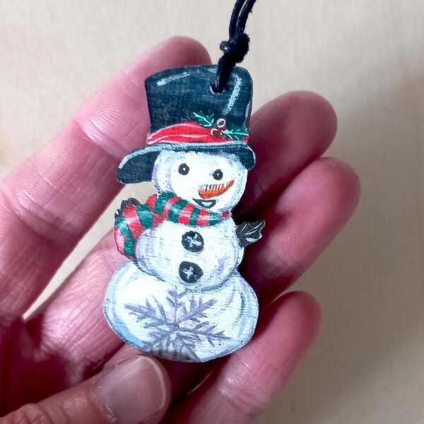 pendentif bonhomme de neige, pendentif noël, pendentif bonhomme de neige en bois, bijou en bois, bonhomme de neige, bois, hiver, noël