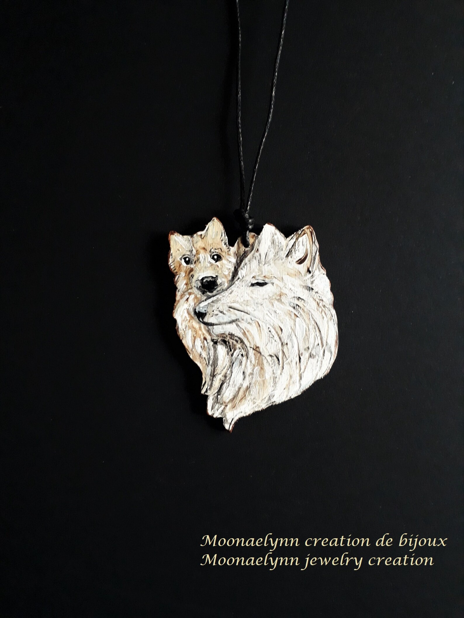 Wolf hanger wolf juweel houten juweel wolven wolf houten Etsy