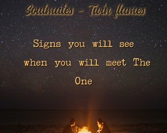 Soulmate signs. Love Tarot Reading Signs your person is the one. Twin flame Psychic love reading. Digital Via Email Pdf