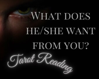 Love Tarot Card Reading- "What does he/she wants from you"- Psychic Via Email PDF