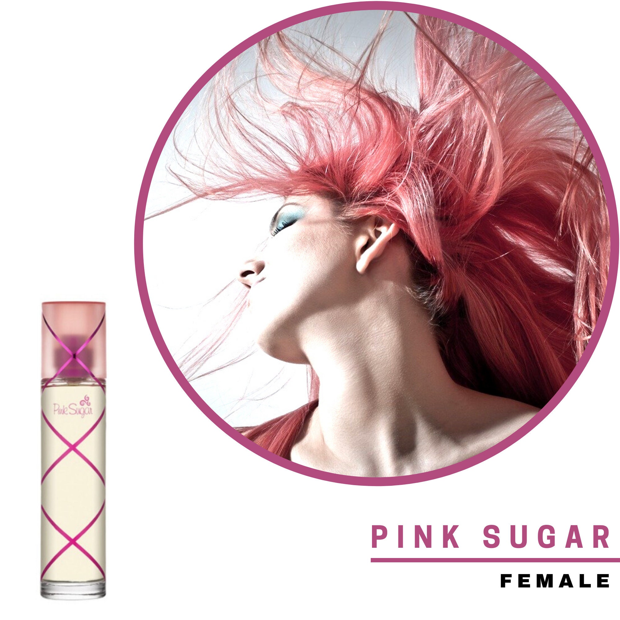 Premium Quality PINK SUGAR, Sweet Soft and Fresh Perfume Oil for Women  Without Any Alcohol, Vegan Friendly, Gift Idea 