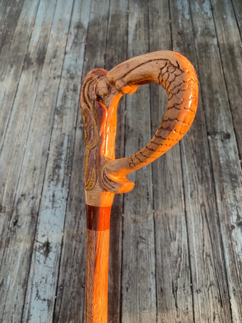 Siren Walking Cane Myth Cane Unisex Walking Cane Mermaid Etsy