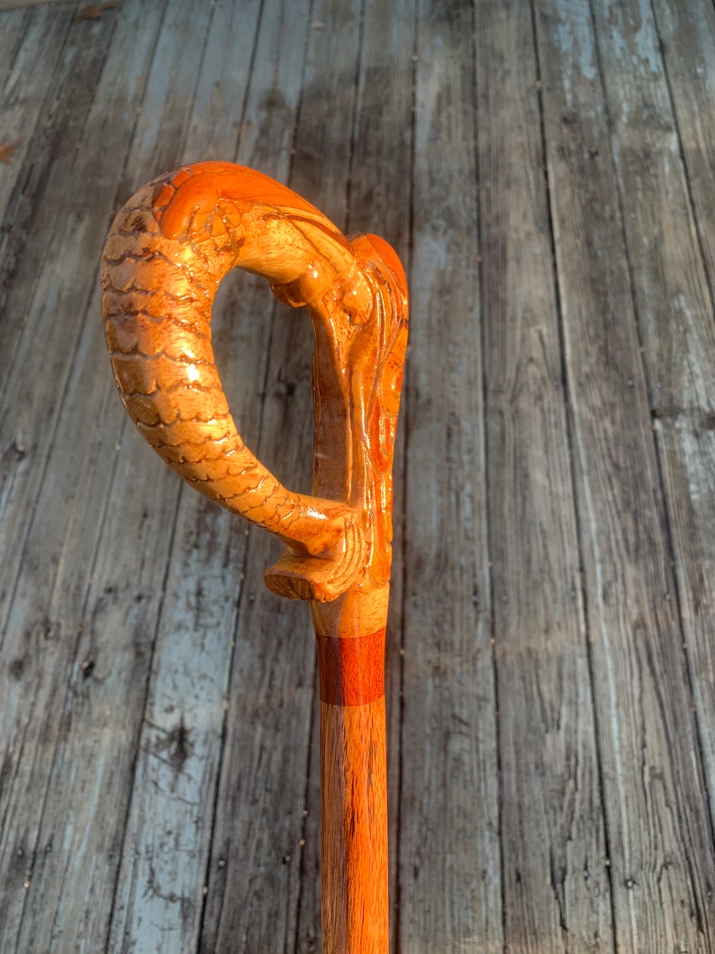 Siren Walking Cane Myth Cane Unisex Walking Cane Mermaid Etsy
