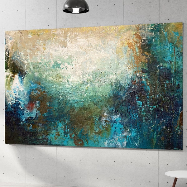 Modern Abstract Wall Art, Contemporary Artwork, Palette Knife Art, Trendy Painting, Extra Large Painting, Home decore, Wall Art