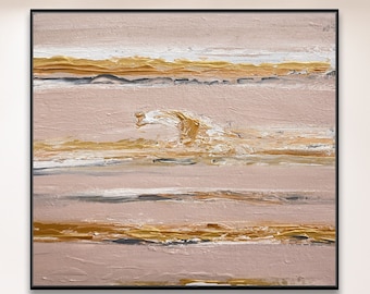 Grande mare onde oceano dipinto su tela Wall Art Room Decor, pittura astratta dell'oceano originale arte della parete dell'oceano di un dipinto della casa