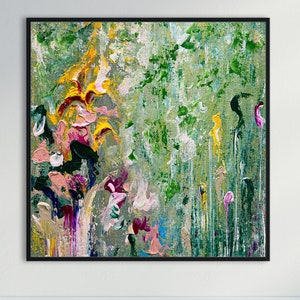 Colourful Oversize Canvas Art Extra Large Wall Art Original Handmade Oil Painting Modern Living Room Decor Housewarming Personalized Gift