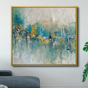 Green Textured Abstract Painting, Original Painting, Canvas Painting, Handmade Painting, Large Original Oil Painting, Home Decor, Wall Art