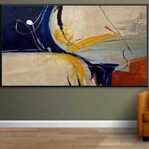 Large Original Painting Acrylic Abstract Artwork For Walls, Abstract Painting On Canvas Wall Art Deco Decor, Vintage Wall Art