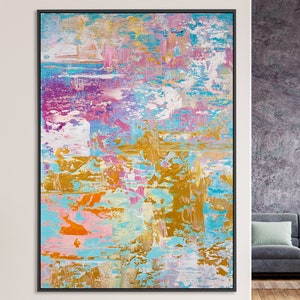 Large Blue Painting, Contemporary Artwork, Palette Knife Art, Trendy Painting, Extra Large Painting, Home decore, Wall Art