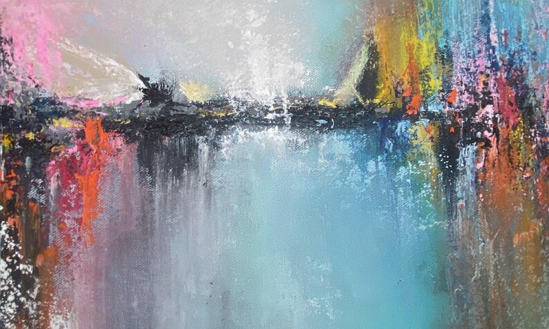 pink colorful painting