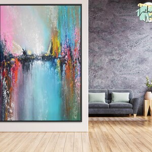 colorful painting on canvas