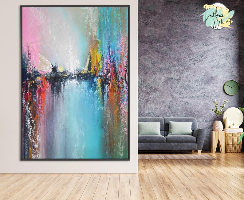 colorful painting on canvas