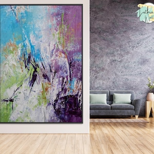 Modern Abstract Painting | Oil Painting | Abstract Painting | Large Canvas Art | Oversized Painting | Extra Large Paintings | Home Decor |